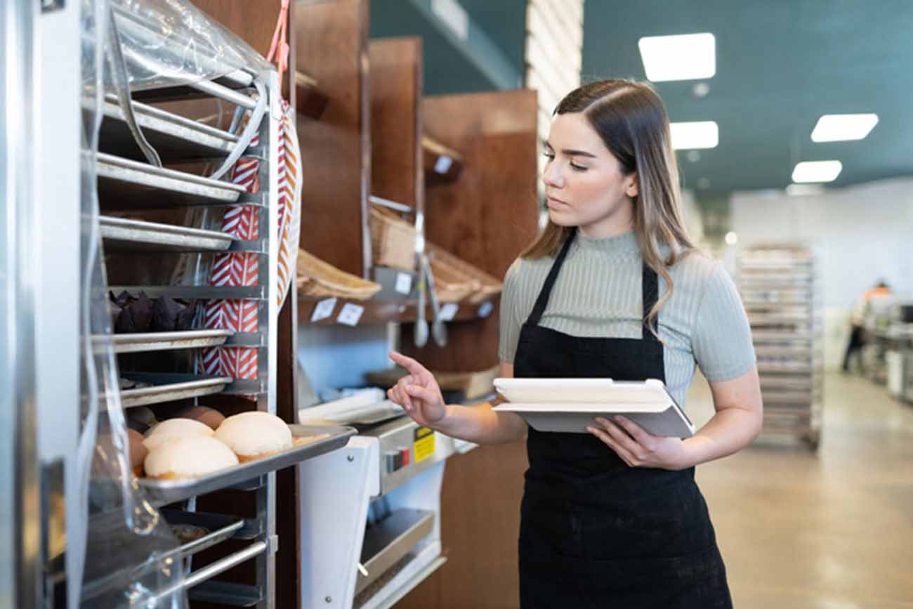 Inventur in einer Bäckerei Inventur in einer Bäckerei
