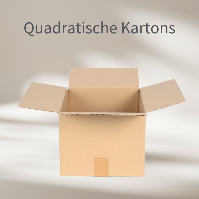 Quadratischer Karton