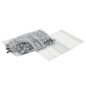 transparenter Polybeutel mit Beschriftungsfeld