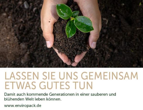 Kleine Pflanze in der Hand, Symbolbild für mehr Nachhaltigkeit Kleine Pflanze in der Hand, Symbolbild für mehr Nachhaltigkeit