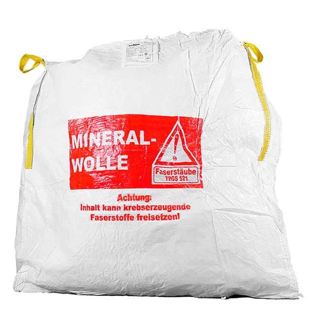 MIRAWO Big Bag Plattanbag Mineralwolle A6428  BigBag Entsorgung Müll 