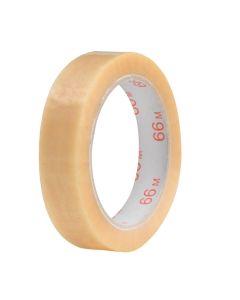 Dünnes Klebeband, 25 mm x 66 m, transparent - PVC