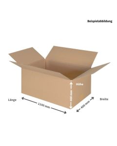 Faltkarton 1100 x 400 x 400 mm 2-wellig Faltkarton 1100 x 400 x 400 mm 2-wellig