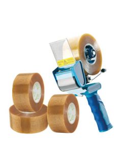 Test-Set e-Tape® | Abroller inkl. e-Tape® 2 Klebeband (transparent)