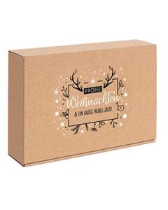 Präsentkarton 3er "Frohe Weihnachten" 250 x 95 x 360 mm Präsentkarton 3er "Frohe Weihnachten" 250 x 95 x 360 mm