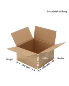 1-welliger Faltkarton - 180 x 180 x 150 mm