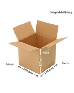 Faltkarton 200 x 150 x 150 mm 1-wellig