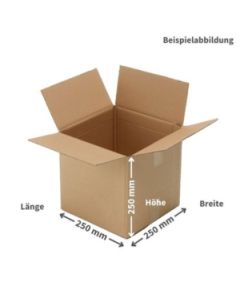 Faltkarton 250 x 250 x 250 mm 1-wellig