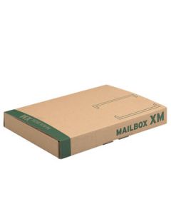 Mailbox Karton XM, 343 x 233 x 38 mm, DIN A4+, braun
