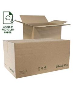 Umweltfreundliche Versandkartons GRASS BOX aus Grasfaseranteilen von enviropack