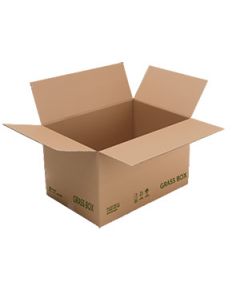 Versandkarton GRASS BOX 590 x 480 x 330 mm, mit Grasfaseranteil Versandkarton GRASS BOX 590 x 480 x 330 mm, mit Grasfaseranteil