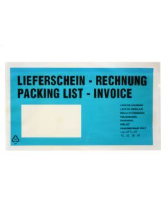 Begleitpapiertaschen DINlg Lfs/Rg Türkis