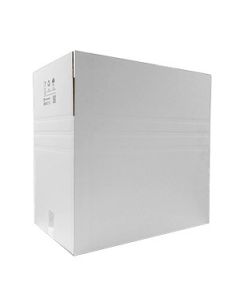 Faltkarton 2-wellig 580 x 370 x 390 mm, weiß, nachhaltig Faltkarton 2-wellig 580 x 370 x 390 mm, weiß, nachhaltig