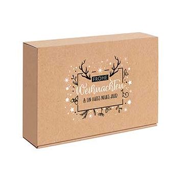 Präsentkarton 3er "Frohe Weihnachten" 250 x 95 x 360 mm Präsentkarton 3er "Frohe Weihnachten" 250 x 95 x 360 mm