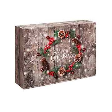 Präsentkarton 3er "Weihnachtskranz" Präsentkarton 3er "Weihnachtskranz"