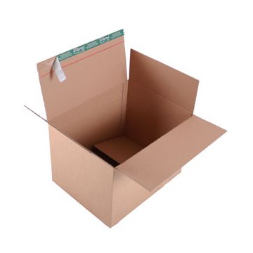 Faltkarton mit Selbstklebeverschluss 500 x 390 x 350 mm, 2-wellig Faltkarton mit Selbstklebeverschluss 500 x 390 x 350 mm, 2-wellig