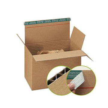 Faltkarton mit Selbstklebeverschluss 1-wellig Faltkarton mit Selbstklebeverschluss 1-wellig