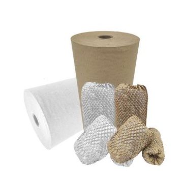 Wabenpapier zur Polsterung von empfindlichen Waren Wabenpapier zur Polsterung von empfindlichen Waren