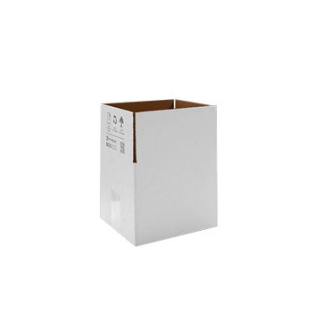 Faltkarton 1-wellig 180 x 180 x 150 mm, weiß, nachhaltig