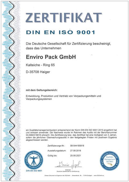 Quality Audit DIN-ISO 2018