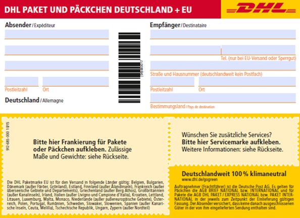 Paket Beschriften Fur Dhl Hermes Co So Geht S Richtig