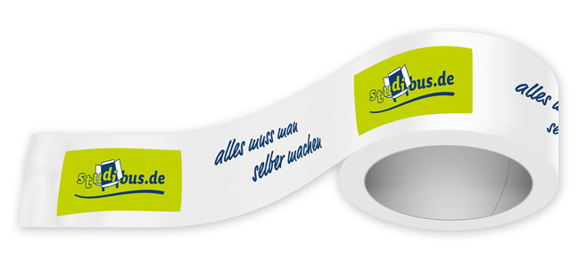 bedrucktes Klebeband mit Logo bedrucktes Klebeband 2 Farben