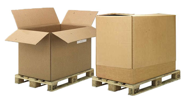 Palettenkartons aus Wellpappe Palettenkartons aus Wellpappe