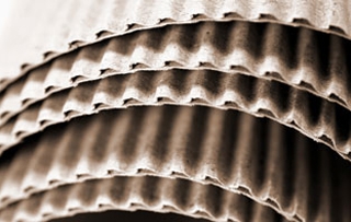 Rollenwellpappe als Papierpolster Umweltfreundliche Rollenwellpappe