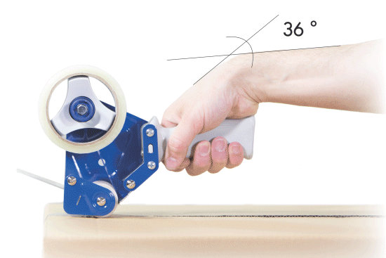 Herkömmlicher Handabroller - zu sehr gebeugt Herkömmlicher Handabroller - zu sehr gebeugt